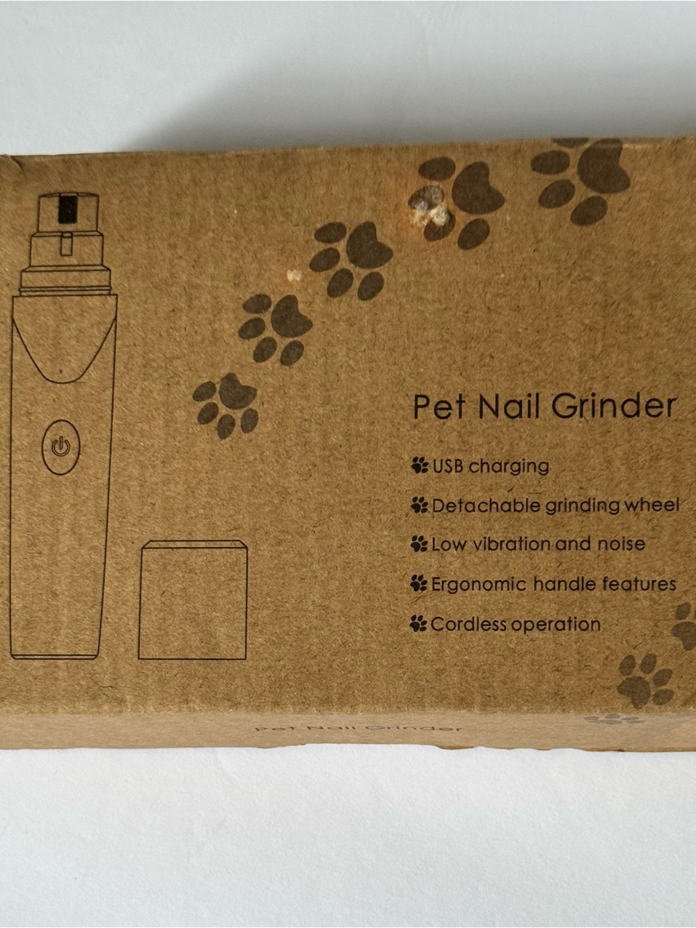 Pet Nail Grinder - USB Rechargeable Cordless Electric nail grinder